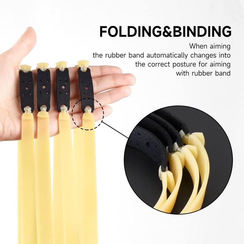 JTXCDFHMJ 10 Packs Thickened 2.0mm Flat Rubber Slingshots Can Be Replaced With Elastic Bands, Suitable For Hunting Slingshots Catapults Together With Elastic Elasticity Bands For Outdoor Jungle Hunting - Image 5